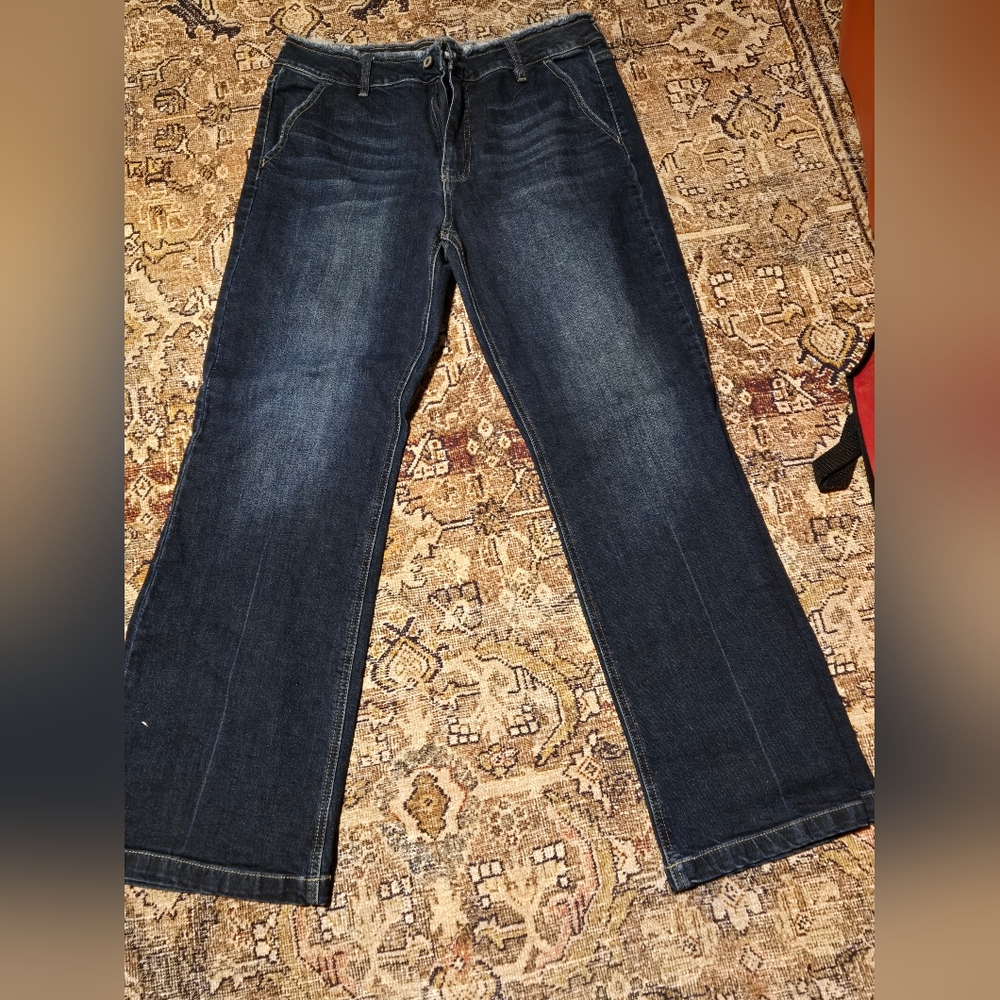 KanCan Blue Flare Wide Leg Jeans